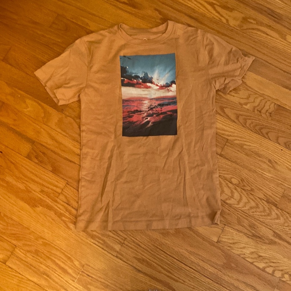 Oversized Orange Sunset Shirt